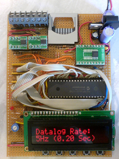 Thermocouple datalogger test board