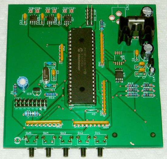 2nd prototype k-type datalogger - component side